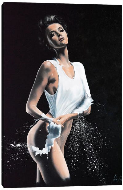 A Splash Of White Canvas Art Print - Johnny Popkess