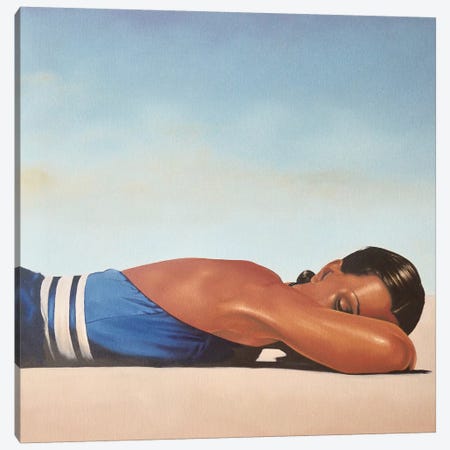 Sunbather Canvas Print #JPO45} by Johnny Popkess Canvas Art Print