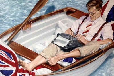 The Journalist I by Johnny Popkess canvas print