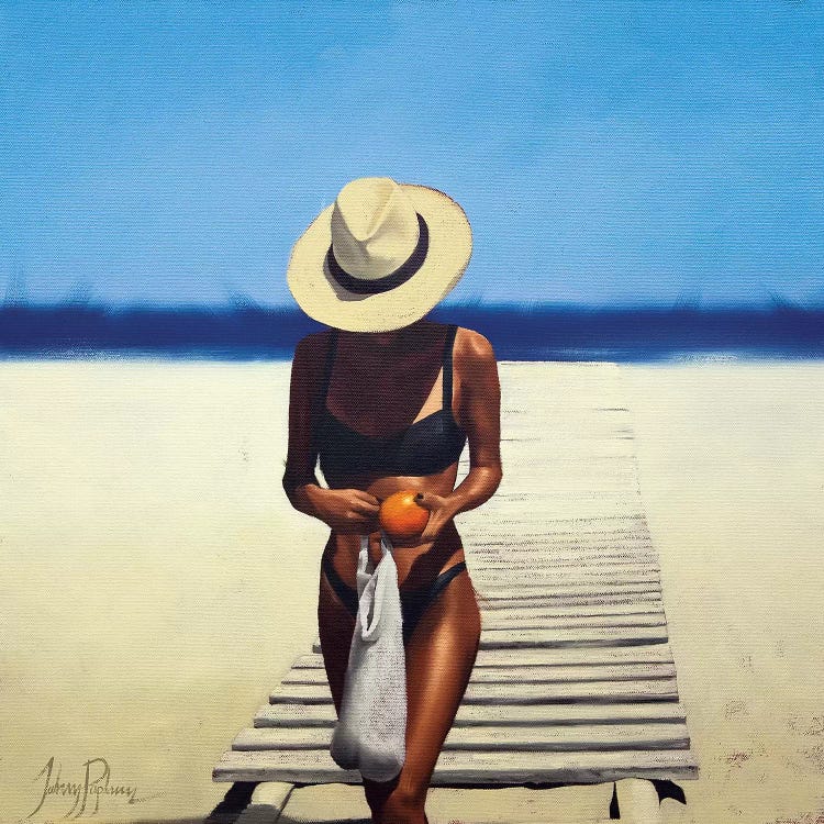 The Orange Seller by Johnny Popkess wall art