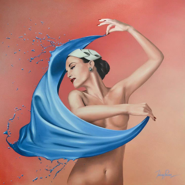 A Splash Of Blue by Johnny Popkess wall art