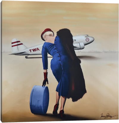 Departures Canvas Art Print - Airplane Art