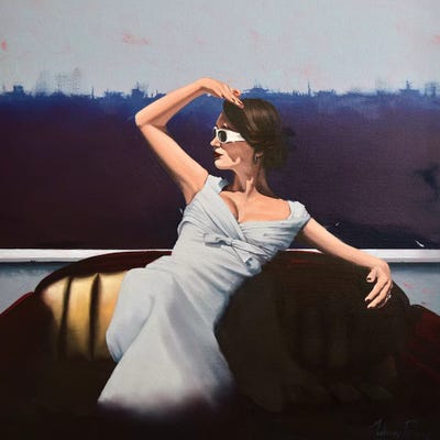 The Solitary Sightseer by Johnny Popkess canvas print