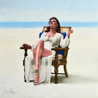 Beach Bum by Johnny Popkess canvas print