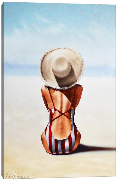 Last Day of Summer Canvas Art Print - Women's Swimsuit & Bikini Art
