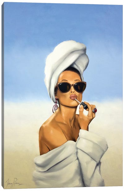 Between Swims Canvas Art Print - Fashion Lover