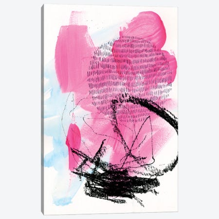Neon Flamingos II Canvas Print #JPP10} by Jennifer Paxton Parker Canvas Art