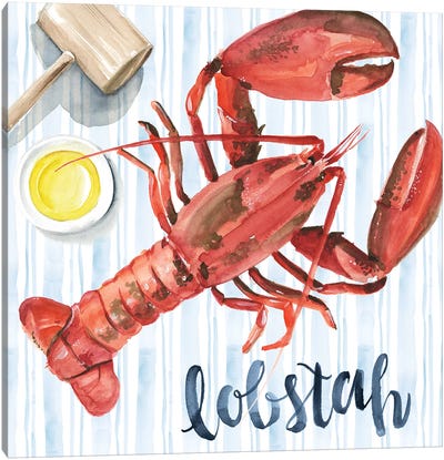 New England Summer II Canvas Art Print - Lobster Art