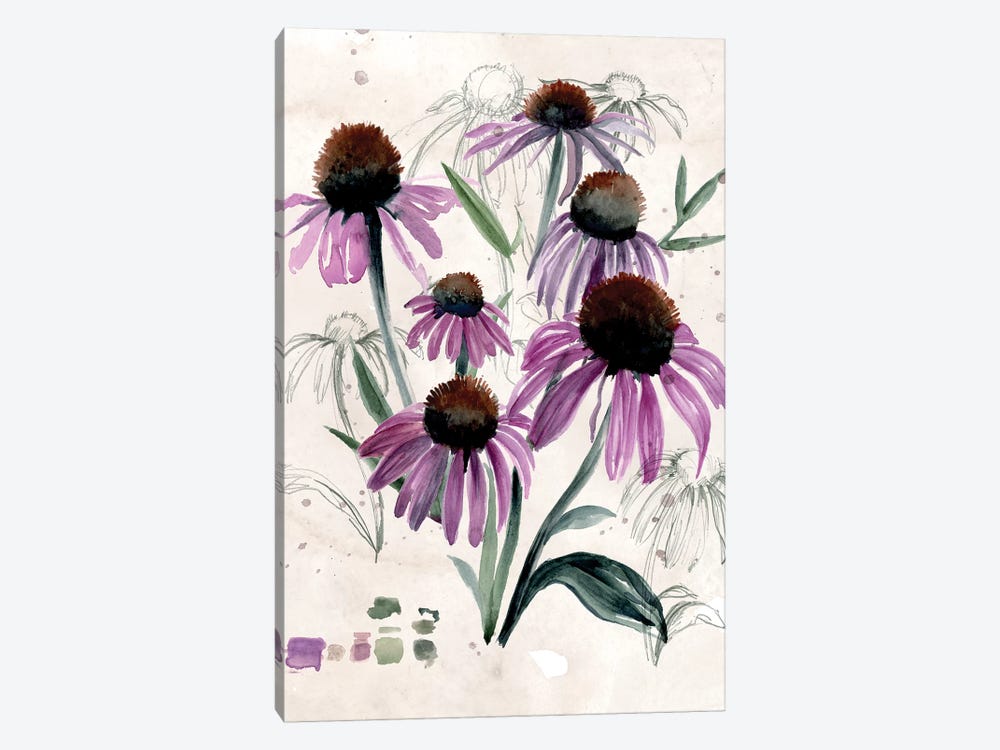 Purple Wildflowers II by Jennifer Paxton Parker 1-piece Canvas Artwork