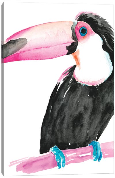 Technicolor Toucan II Canvas Art Print - Jennifer Paxton Parker