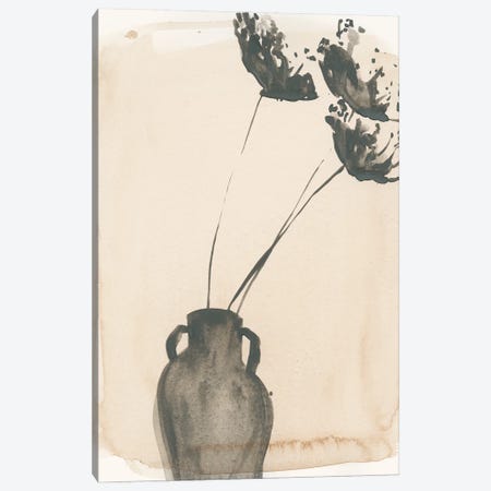 Grey Garden Vase I Canvas Print #JPP171} by Jennifer Paxton Parker Canvas Wall Art