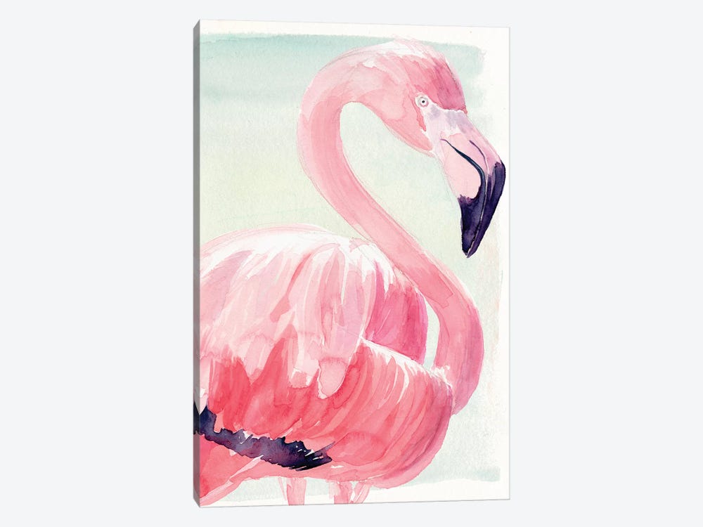Pastel Flamingo II 1-piece Canvas Art Print