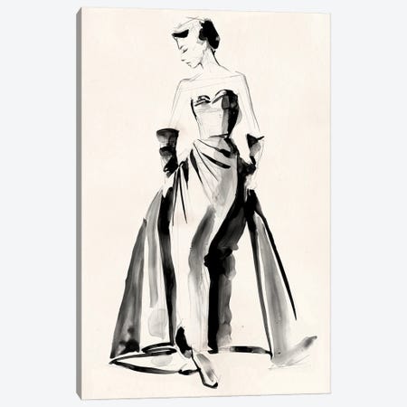 Vintage Costume Sketch I Canvas Print #JPP199} by Jennifer Paxton Parker Canvas Art
