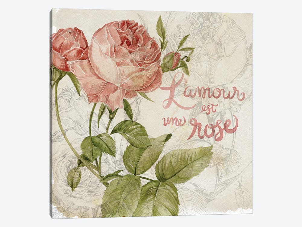 Rose Romance I 1-piece Canvas Artwork