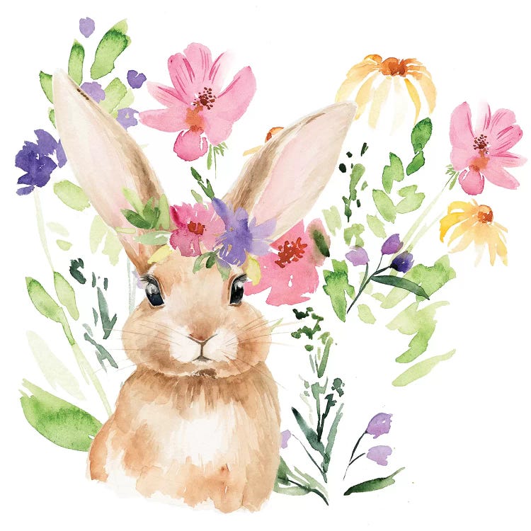 Spring Easter Watercolor Cards with Flowers