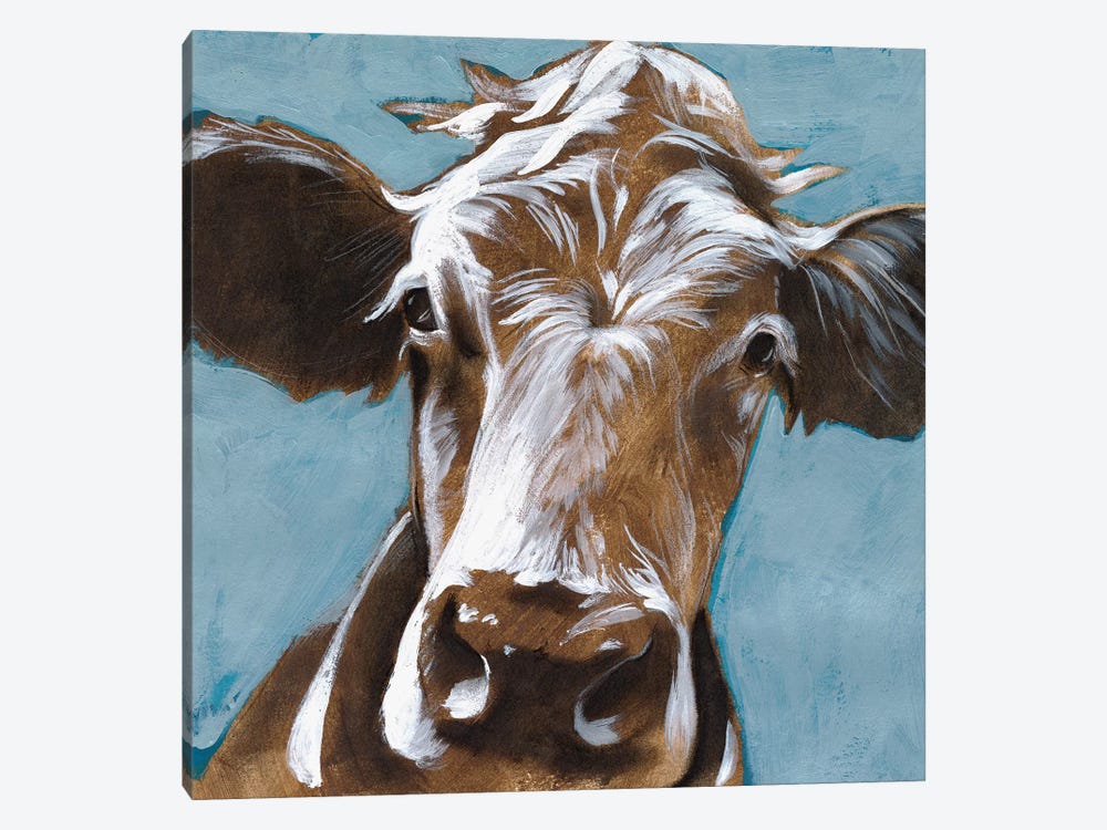 Cow Kisses II by Jennifer Paxton Parker 1-piece Art Print