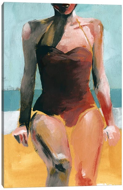 Vintage Swim II Canvas Art Print - Jennifer Paxton Parker
