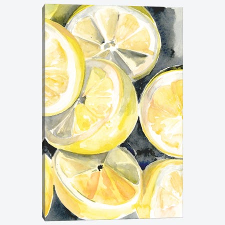 Lemon Slices I Canvas Print #JPP271} by Jennifer Paxton Parker Art Print