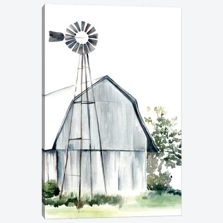 Watercolor Barn I Canvas Print #JPP29} by Jennifer Paxton Parker Canvas Art Print