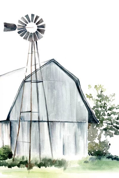 Architecture: Watercolor Barn I by Jennifer Paxton Parker