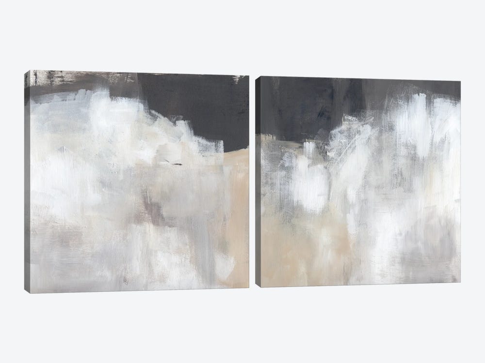 Neutral Abstract Diptych 2-piece Canvas Artwork