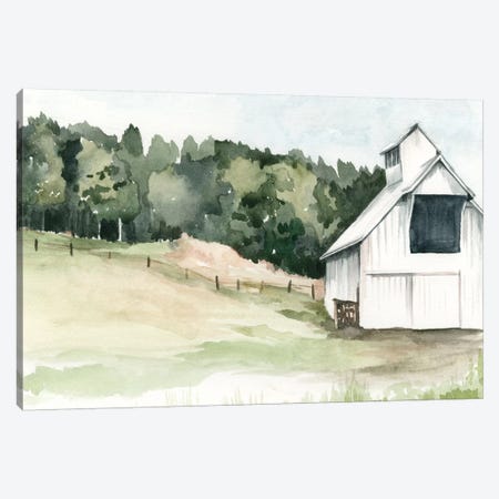 Watercolor Barn III Canvas Print #JPP31} by Jennifer Paxton Parker Canvas Wall Art
