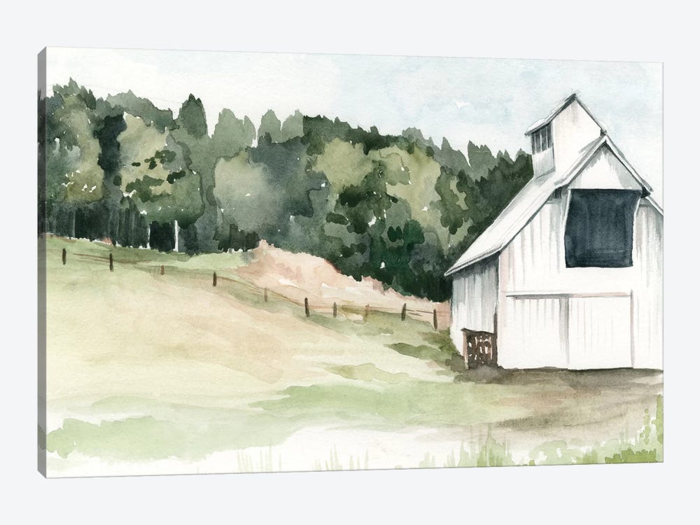 Watercolor Barn III by Jennifer Paxton Parker 1-piece Canvas Art