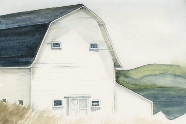 Farms: Watercolor Barn IV by Jennifer Paxton Parker