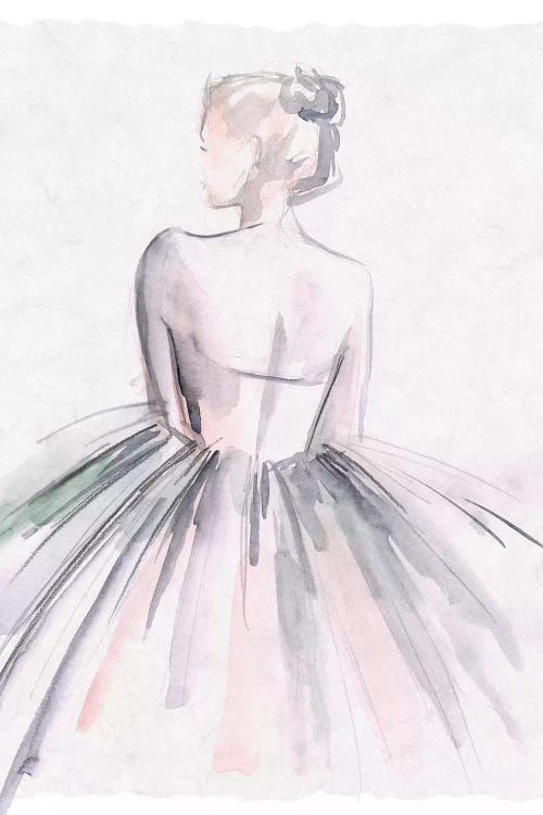 Watercolor Ballerina I