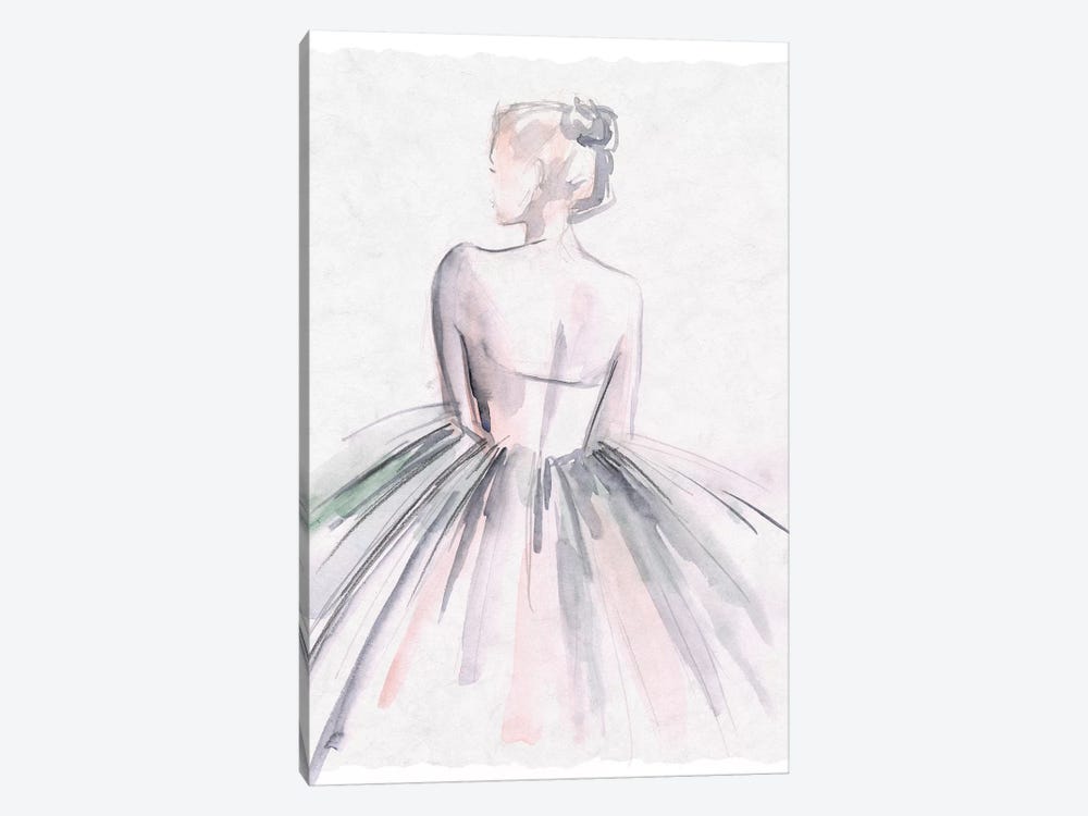 Watercolor Ballerina I by Jennifer Paxton Parker 1-piece Canvas Wall Art