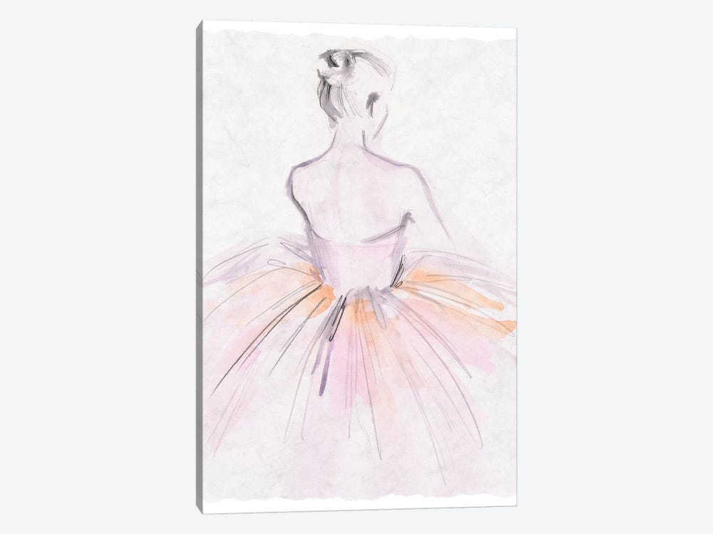 Watercolor Ballerina II by Jennifer Paxton Parker 1-piece Canvas Wall Art
