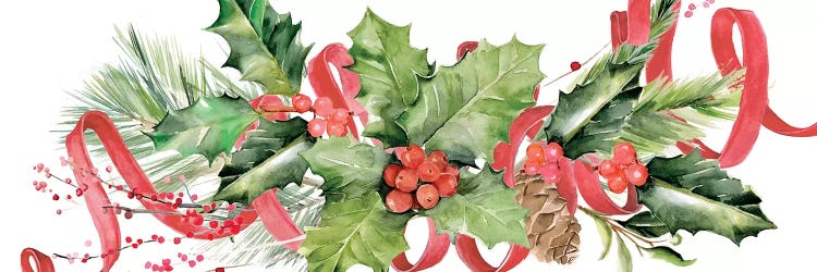 Cardinal Holly Christmas Collection D by Jennifer Paxton Parker wall art