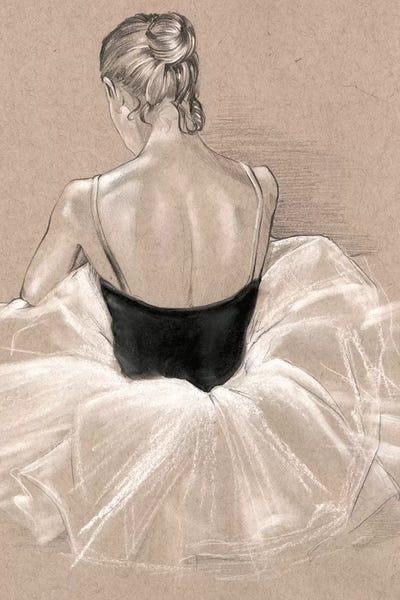 Fashion Illustrations: Ballet Study II by Jennifer Paxton Parker