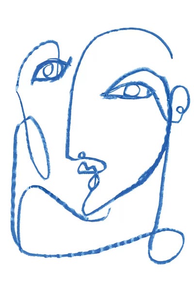 Pantone: Blue Self I by Jennifer Paxton Parker