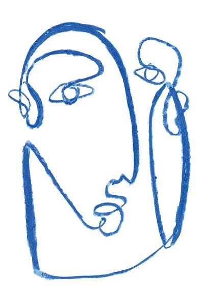 Silhouettes: Blue Self II by Jennifer Paxton Parker