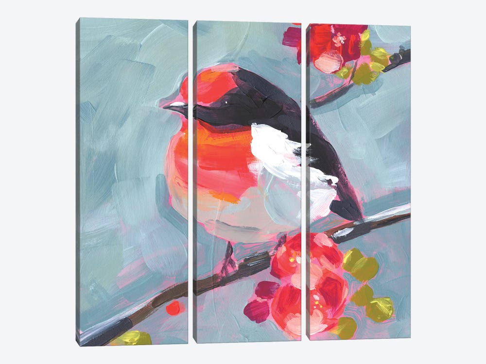 Brushstroke Bird I by Jennifer Paxton Parker 3-piece Canvas Print