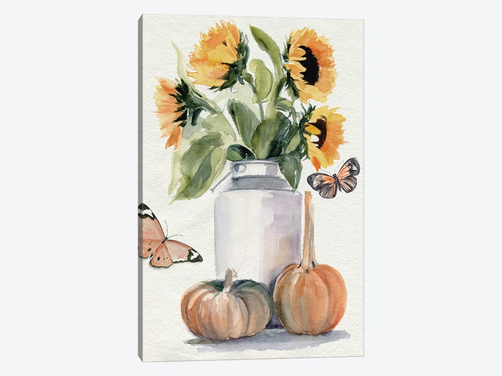 Autumn Sunflowers II by Jennifer Paxton Parker 1-piece Canvas Wall Art