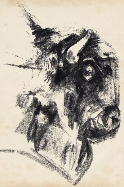 Bison & Buffaloes: Bison Head Gesture I by Jennifer Paxton Parker