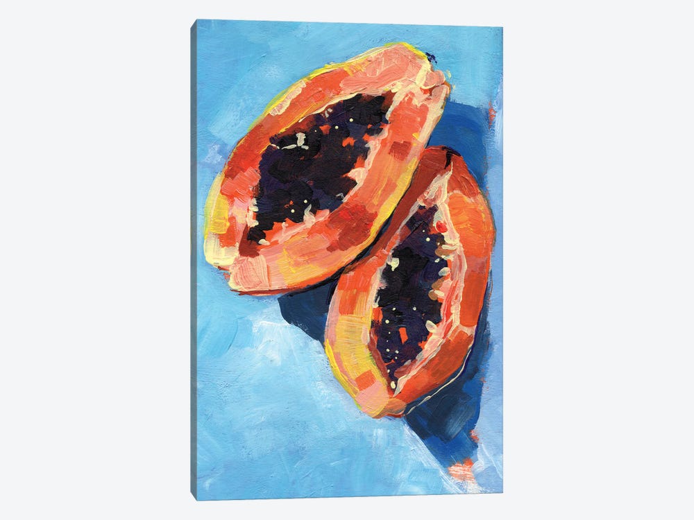 Bold Papaya I 1-piece Canvas Artwork