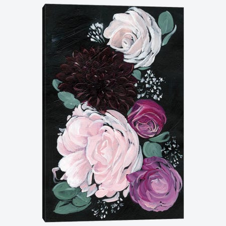 Dark & Dreamy Floral I Canvas Print #JPP53} by Jennifer Paxton Parker Canvas Artwork