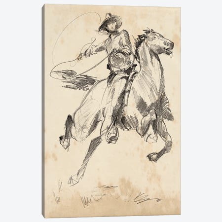 King of the Rodeo I Canvas Print #JPP559} by Jennifer Paxton Parker Canvas Artwork