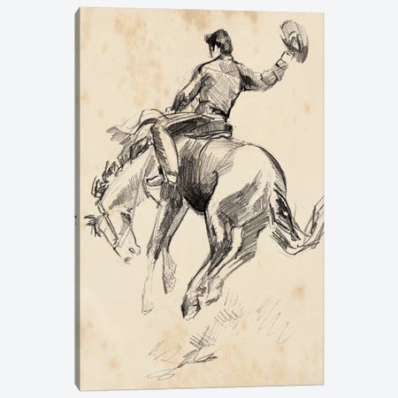 King of the Rodeo II Canvas Print #JPP560} by Jennifer Paxton Parker Art Print