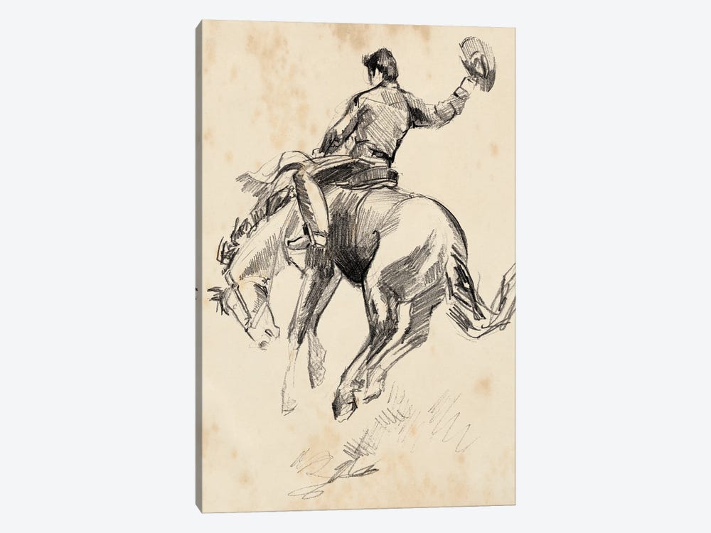King of the Rodeo II by Jennifer Paxton Parker 1-piece Canvas Wall Art