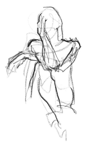 Illustrations: Contemplate I by Jennifer Paxton Parker