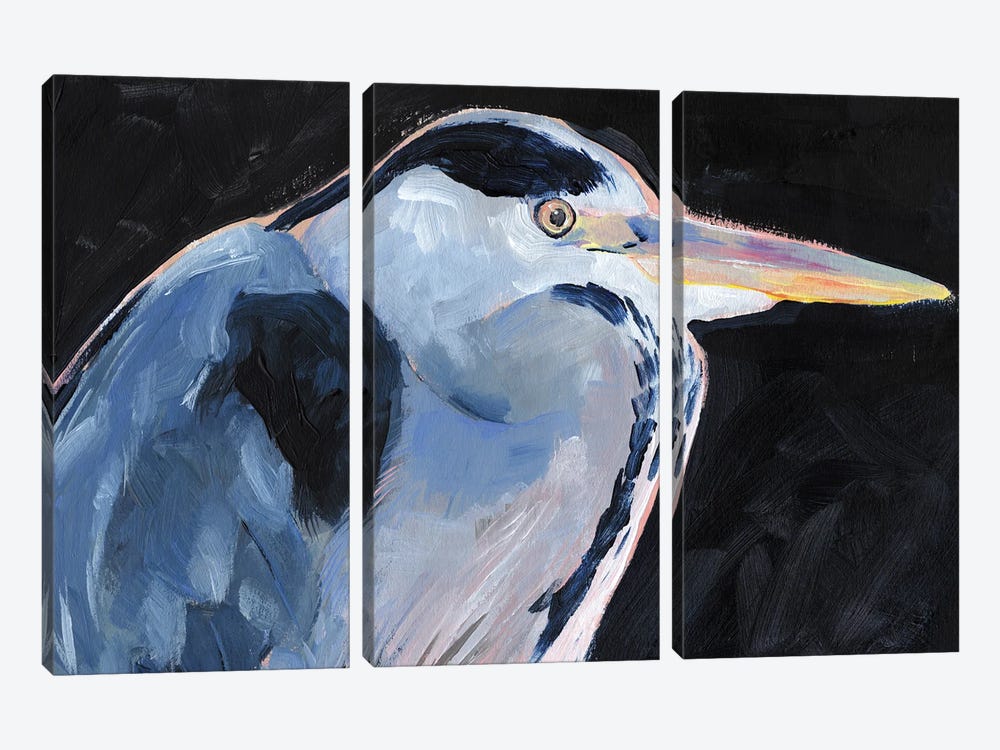 Great Heron I by Jennifer Paxton Parker 3-piece Canvas Art