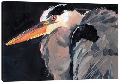 Great Heron II Canvas Art Print - Heron Art