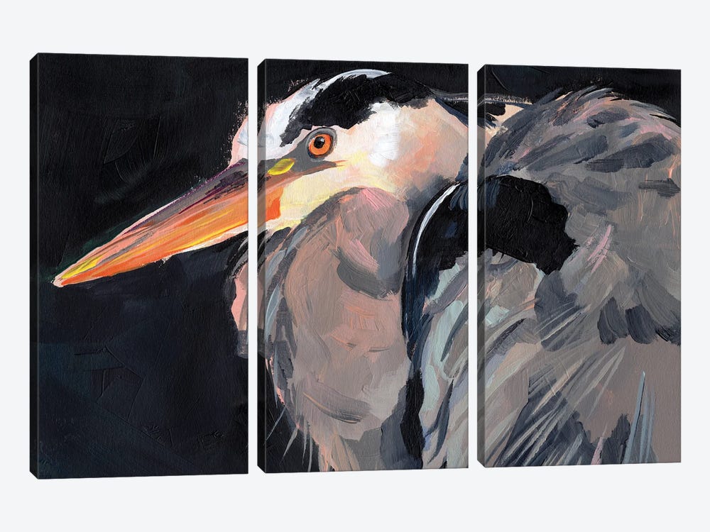 Great Heron II by Jennifer Paxton Parker 3-piece Art Print