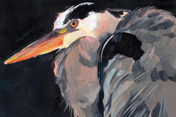 Herons: Great Heron II by Jennifer Paxton Parker