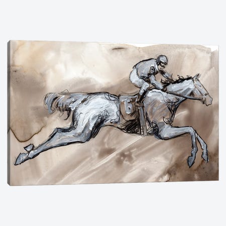 Off to the Races II Canvas Print #JPP622} by Jennifer Paxton Parker Canvas Wall Art