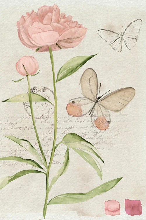 Field Notes Florals II by Jennifer Paxton Parker wall art